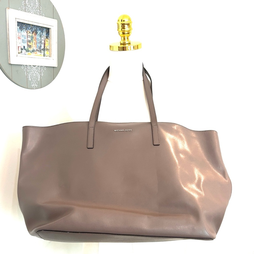 Michael Kors Large Tote Shoulder Bag Neutral Color Handbag